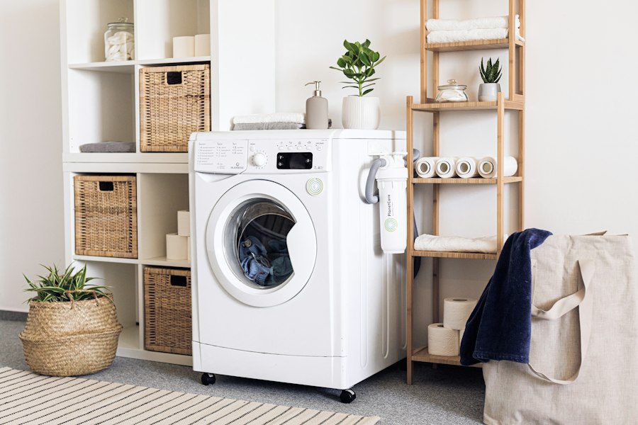 Front loading laundry appliances